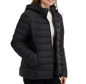 Chaqueta acolchada con capucha de alta calidad, chaqueta acolchada informal con estilo al por mayor para mujer, chaqueta de invierno a prueba de viento de color personalizado - Product Image 4