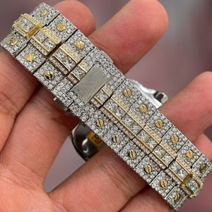 Montre automatique de haute qualité en laboratoire VVS Clarity Moissanite Diamond Clouté Mouvement ETA Bracelet de luxe en acier inoxydable - Product Image 3