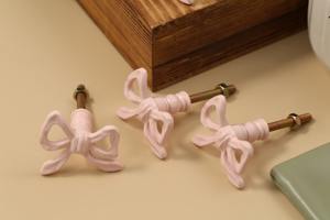 Pink <b>Bow</b> Design Knob for Cabinets Drawers and <b>Doors</b> Cute Decorative Handle for Kids Room Home Decor and Stylish Furniture Use - Product Image 6