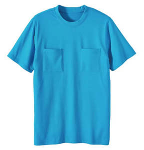 Camisetas Personalizadas de Algodón Orgánico de Talla Grande para Hombre, Estampadas con Serigrafía, con Doble Bolsillo - Product Image 1