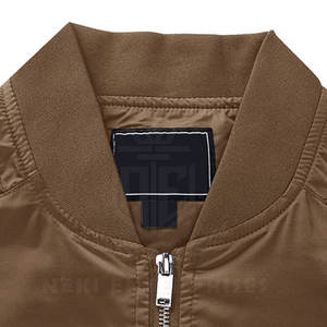 Blouson bombardier style et logo personnalisés sur les hommes blouson bombardier de haute qualité grande taille - Product Image 2