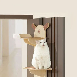 Hot Sale Eco-Friendly Durable Modern <b>Wood</b> <b>Cat</b> Climbing Wall Shelf Steps Jump Platform Fun Play - Product Image 5