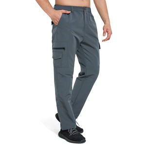 Streetwear personnalisé, pantalon baggy en coton à jambes larges pour hommes, multi-poches, lavage à l'acide, soleil, pantalon cargo pour hommes, pantalon de survêtement tricoté - Product Image 1