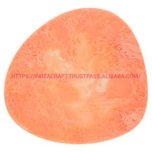 Assiette en résine au design art déco pour mariage pour steak pizza petit déjeuner salade présentation d'aliments glacés - Product Image 2