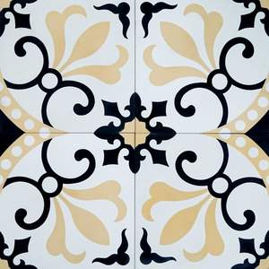 Azulejos de cemento de porcelana esmaltada con patrón Floral de 600x600mm al por mayor para cocina sala de estar pared Exterior decoración de suelo de Hotel - Product Image 3