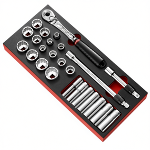 Juego de Llaves de Trinquete con Bloqueo Facom de 1/2'' en Módulo de Espuma - Product Image 2