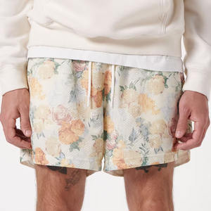 2025 gros sublimé basket-ball maille Shorts pour hommes hommes Nylon imprimé fleuri été séchage rapide décontracté extérieur Shorts - Product Image 5