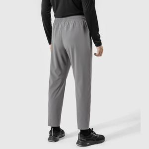 Pantalon décontracté homme OEM en toile taille mi-haute, style sportif léger et extensible, avec cordon de serrage, séchage rapide, anti-boulochage, plusieurs coloris - Product Image 2