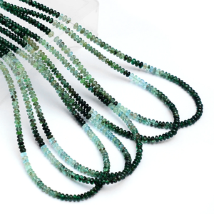 Cuentas Redondas Lisas de Esmeralda Verde Multi AAA+ de 3mm-4mm, Cuentas de Piedras Preciosas de Esmeralda Natural para la Fabricación de Joyas - Product Image 2