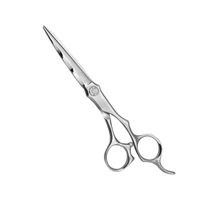 Tijeras de Peluquería Rusas con Acabado Pulido, Acero Alemán, Hoja Afilada, Tijeras de Corte con Tornillo Ajustable y Reposamanos - Product Image 1