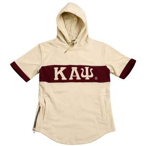 Sudadera con Capucha Kappa Alpha Psi Kream, Talla Real, Felpa Premium, Bordado con el Escudo de Letras Griegas, Estilo Clásico y Elegante - Product Image 4