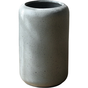 Nordico minimalista cilindrico ecologico leggero <span class=keywords><strong>cemento</strong></span> pavimento-Standing vasi di fiori foro di drenaggio per l'ufficio del soggiorno - Product Image 1