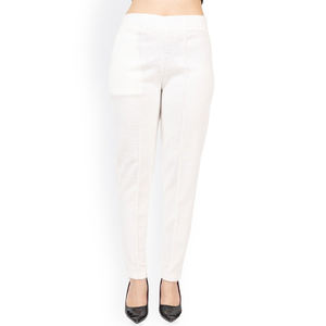 Pantalons chino pour femmes de grande taille avec logo personnalisé Nardon Apparel, pantalons longs décontractés pour femmes en coton - Product Image 1