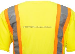 Camiseta de Seguridad Reflectante 100% Algodón, Duradera y Cómoda, Diseño Personalizado para Uso Industrial en la Construcción, Tejido de Punto - Product Image 4