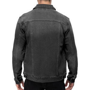 Veste d'hiver Nouvelle arrivée Veste en jean de haute qualité pour hommes Grande taille Manches longues ajustables Col rabattu Veste en jean pour hommes - Product Image 2
