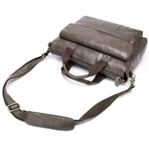 Custom Logo Vintage <b>Men's</b> <b>Bag</b> Genuine Leather Laptop <b>Bag</b> Business <b>Men</b> Women Leather Briefcase Office Laptop <b>Messenger</b> <b>Bags</b> - Product Image 3
