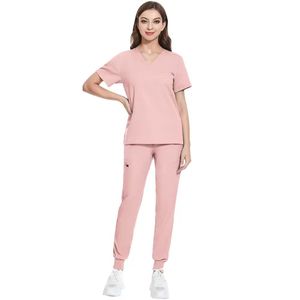 2025 nuevo producto de alta calidad OEM logotipo personalizado Dental Hospital Scrubs uniformes XL médico Scrubs para médicos hombres salón de belleza - Product Image 3