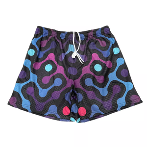 2022 Short de basket-ball unisexe pour hommes Logo personnalisé sublimé Short en maille à séchage rapide meilleure broderie en gros Style écologique - Product Image 6