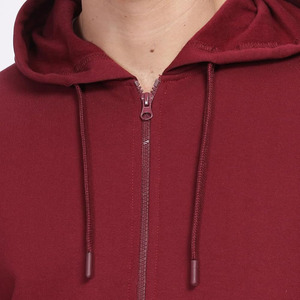 Sérigraphie personnalisée en usine Sweat à capuche en coton lourd 450 g/m² Sweat à capuche zippé surdimensionné pour homme - Product Image 4