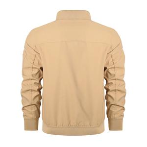 Blouson aviateur vintage pour homme avec col montant et appliques, mélange polyester/coton, veste d'hiver - Product Image 5