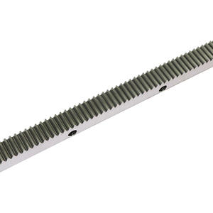 Estante de engranaje de diente de milla recto de acero S45C con dureza de alta frecuencia HRC 48-52 grados DIN 10e27 - Product Image 3