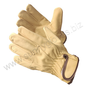 Heavy Duty Gardening Leather Work <b>Gloves</b> <b>Driver</b> <b>Gloves</b> Slim Fit Reinforced Rigger working <b>Gloves</b> - Product Image 1