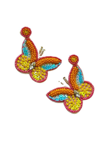 Pendientes colgantes Hamsa con cuentas de semillas elegantes hechos a mano para mujer, Pendientes colgantes llamativos de moda para Bodas de glowin fashion - Product Image 6