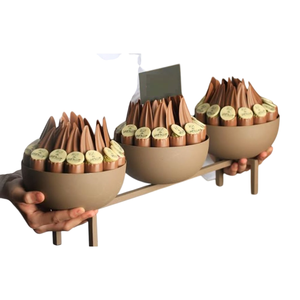 Plus haute qualité métal arabe découpé Table haut chocolat bol doux serveur plateau arabe Design décoration de la maison bol de chocolat - Product Image 4