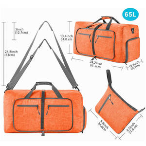 Sac de sport de style classique avec fermeture à glissière adapté aux sports et aux voyages - Product Image 2