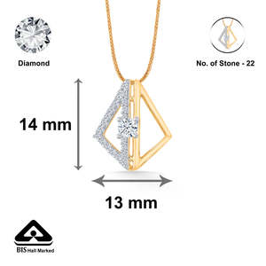 Pendentif étoile en or 18 carats avec zircon plaqué rhodium, bijoux tendance - Product Image 5