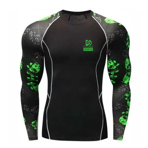 2026 New Design Custom Logo Full Sleeves <b>Men</b> <b>Compression</b> <b>Shirts</b> Eco-Friendly Breathable Quick Dry Spandex/Polyester Comfortable - Product Image 1