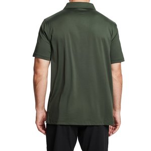 Polo d'affaires décontracté pour hommes noir uni chemises vierges à manches courtes impression personnalisée broderie logo sport golf t-shirt - Product Image 4