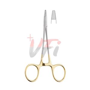 Porte-aiguille manuel Derf 120 mm avec mâchoires en carbure de tungstène lisse Instruments de chirurgie plastique en acier inoxydable - Product Image 5