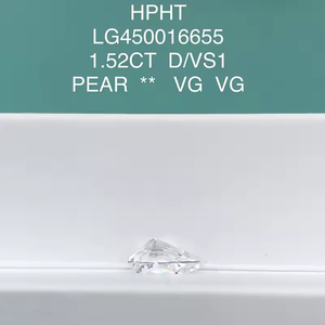Diamant de laboratoire de 15,10 carats, couleur D, taille poire excellente, certifié pour la fabrication de bijoux - Product Image 6