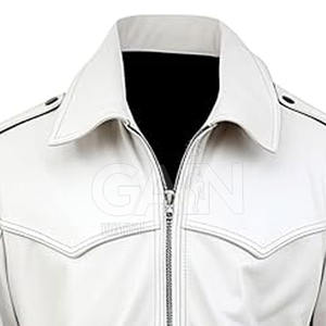 Veste en cuir pour hommes de coupe ajustée de fabrication professionnelle tenue décontracté veste d'hiver extérieure épaisse de mode avec la coutume - Product Image 3