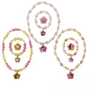 OEM/ODM Customizable 9pc Princess Belle Play Accessory Dress Direct Factory Price Fashion Jewelry <b>Sets</b> Including <b>Bead</b> Necklace - Product Image 2