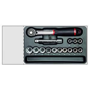 Usag 15-Piece Thermoformed Module with <b>Ratchets</b> and 1/2'' <b>Sockets</b> - Product Image 1