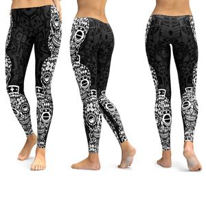 Leggings de Yoga de Secado Rápido con Logotipo Personalizado para Mujer, Ropa Deportiva de Spandex y Poliéster, Cintura Tejida, Opciones OEM para Logotipo - Product Image 4