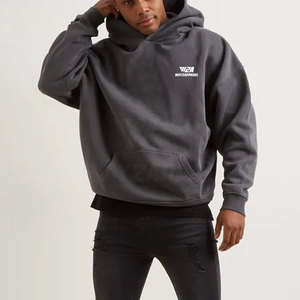 Sudadera con capucha de gran tamaño con logotipo impreso OEM de alta calidad, sudaderas con capucha de algodón para hombre, sudaderas con capucha de gran tamaño para invierno - Product Image 3