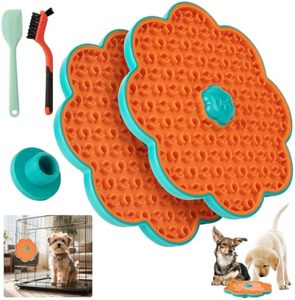 แผ่นซิลิโคนรองเลียสำหรับสัตว์เลี้ยงแผ่นรองคลายเครียดสำหรับสุนัขและแมวตัวป้อนแบบไม่ลื่นช้าทำความสะอาดง่าย - Product Image 1