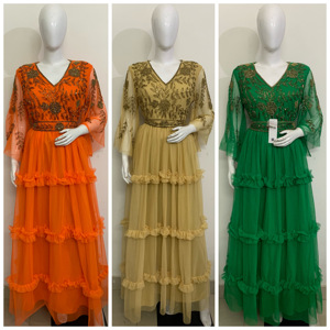 Nuevo Vestido Francés Exquisito con Lentejuelas y Cuentas Hechas a Mano, Estilo Línea A, Casual, Manga Larga con Cuentas, para Cóctel, Fiesta, Boda, Cumpleaños, Noche - Product Image 4