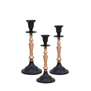 Ensemble de 6 bougeoirs en métal doré au design haut de gamme pour la décoration d'événements à la maison et de fêtes de mariage Forme personnalisée pour les acheteurs - Product Image 2