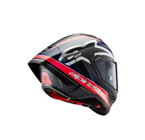 Nuevo Casco Alpine-star Supertech R10 TEAM en Negro Mate/Rojo Carbón/Azul - Product Image 3