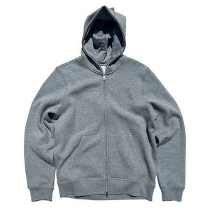 Nouvelle collection d'hiver Fabricant de sweats à capuche avec fermeture éclair complète Sweat à capuche design personnalisé Doublé de soie Sweats à capuche lourds Coton mélangé - Product Image 4