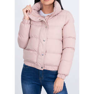 Abrigos Acolchados de Invierno para Mujer con Cuello Alto y Capas Personalizadas 2026 Ropa con Logotipo Personalizado para Hombre y Mujer Chaquetas Gruesas de Burbujas - Product Image 6