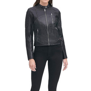Veste en cuir tricoté d'hiver pour femmes Offres Spéciales de haute qualité Meilleur design à manches longues Meilleur prix - Product Image 5