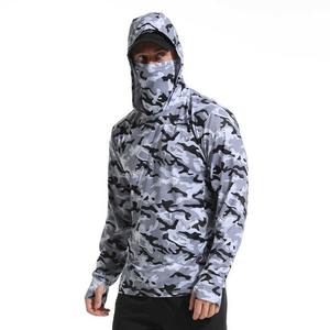 Conjuntos de Sudadera con Capucha de Pesca Unisex de Alta Calidad al por Mayor, Manga Larga, Protección Solar UPF 50+, Secado Rápido, Transpirable, 100% Protección UV - Product Image 3