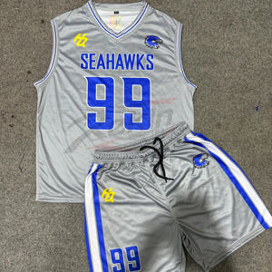 Tenues de basketball personnalisées OEM de haute qualité pour hommes adultes – Respirantes, anti-humidité, séchage rapide, sans manches, imprimées par sublimation - Product Image 1