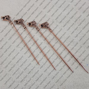 Épingle à cheveux Viking en bronze Hedeby TT-1041 fait à la main en cuivre inspiré d'artefacts historiques - Product Image 2