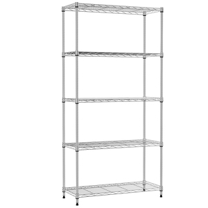 MZG Minimalist US Local Stock 1250 lbs 5 Tier <b>Shelf</b> Metal Storage Organizer Utility <b>Wire</b> Shelving Rack Unit - Product Image 1